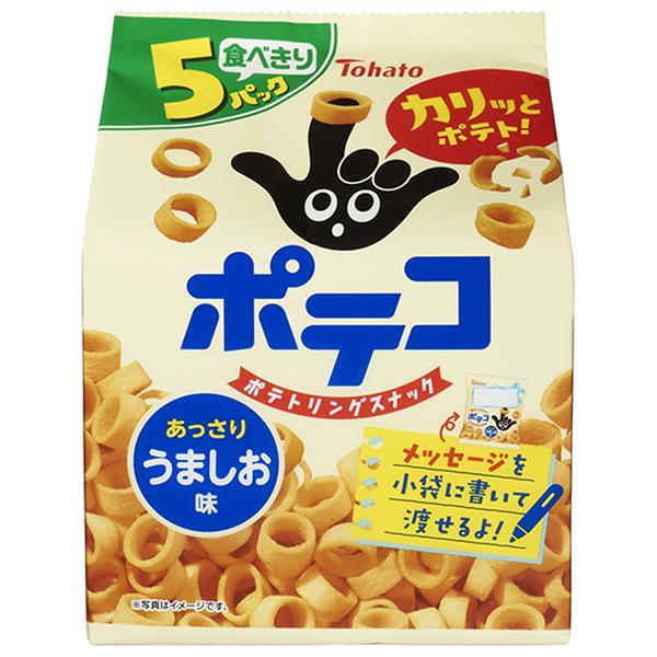 東ハト ポテコ うましお味 5P 110g×12袋入 メーカー 問屋直送｜ 送料無料