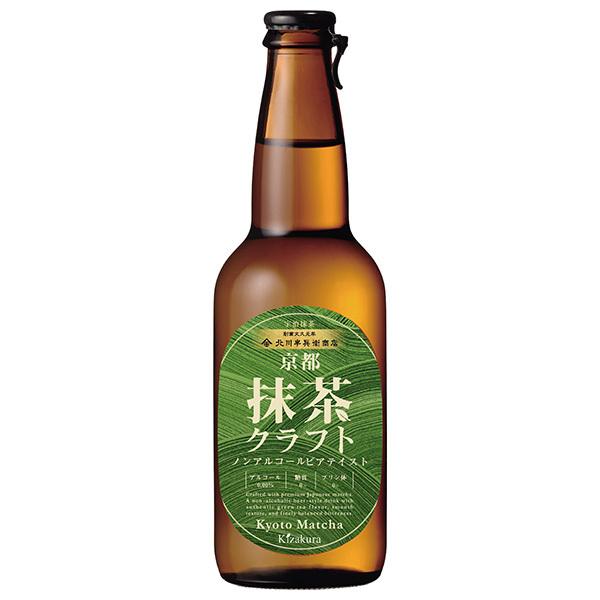 黄桜 抹茶クラフト ノンアルコール ビアテイスト 330ml瓶×12本入×(2ケース)｜ 送料無料