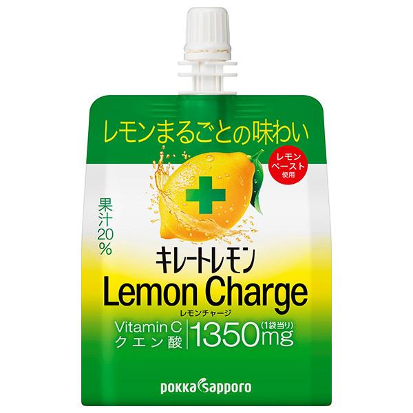 ポッカサッポロ キレートレモン レモンチャージゼリー 165gパウチ×30本入｜ 送料無料
