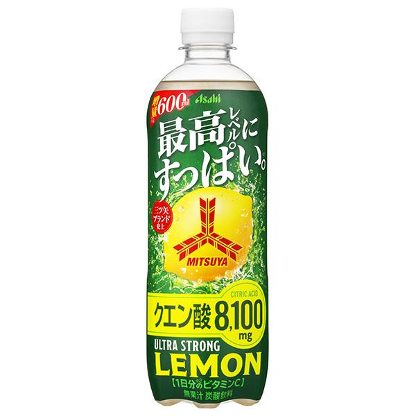 三ツ矢 アサヒ飲料 ウルトラストロングレモン 600mlペットボトル×24本