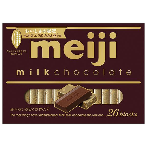 おまとめ買い用　チョコ品 明治（meiji） ミルクチョコレートBOX 120g(26枚)×6箱入×(2ケース