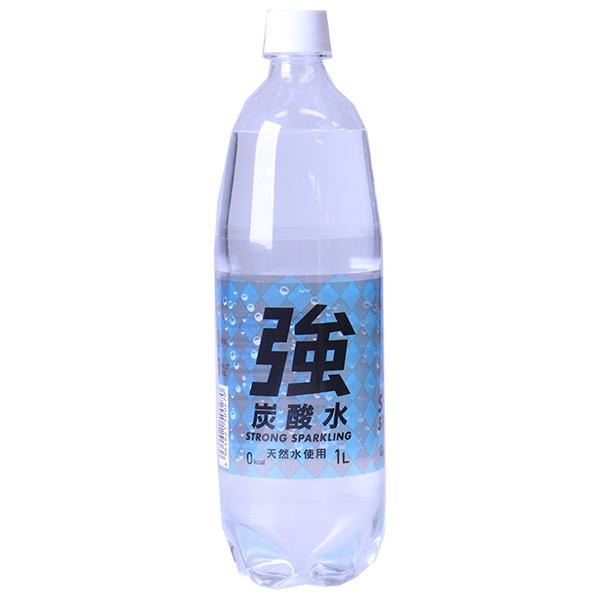友桝飲料 強炭酸水(K) 1Lペットボトル×15本入×(2ケース)｜ 送料無料