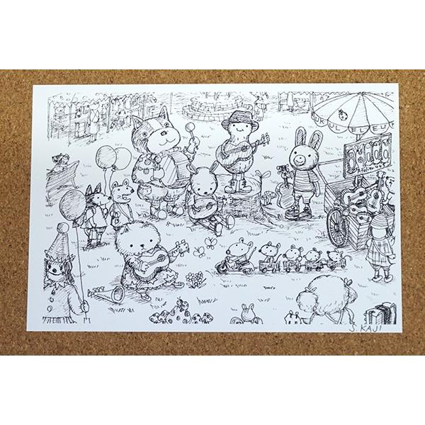 イラストカード 広場 A5 15 Chocotto Shop 通販 Yahoo ショッピング