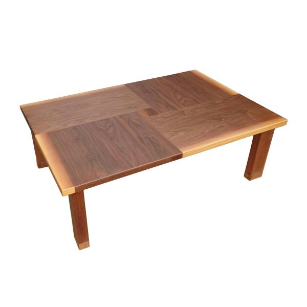 現品限り大特価　こたつウォールナット120　アウトレット　サンプル品　継脚　家具調こたつ　こたつテーブル