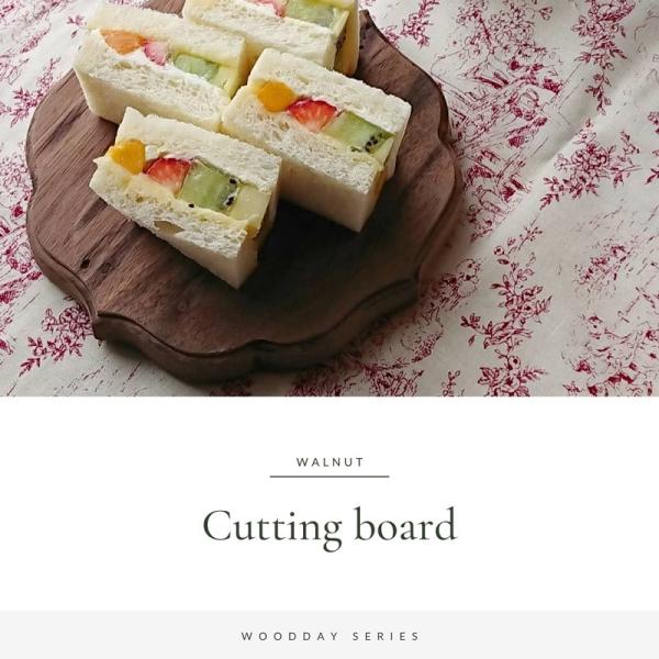 カッティングボード　WOODDAY004ラウンド　まな板　トレイ　トレー　プレート　ディスプレイ　敷台　物撮り