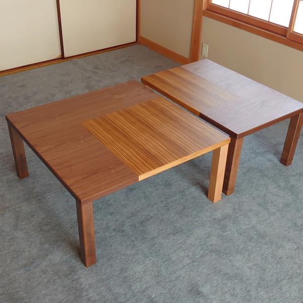 日本製テーブル　90cm　KK　座卓　テーブル　サンプル品　正方形　モダン　おしゃれ