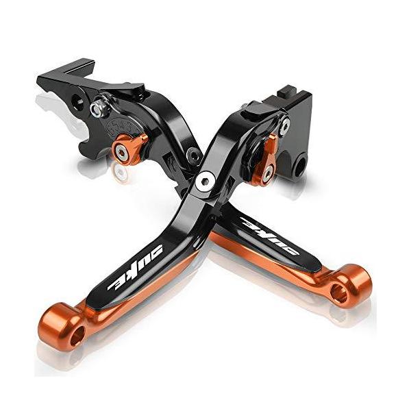 6段階調整 アルミブレーキ クラッチ レバー セットFor KTM DUKE 125 2011-2019 DUKE 200 2012-2020