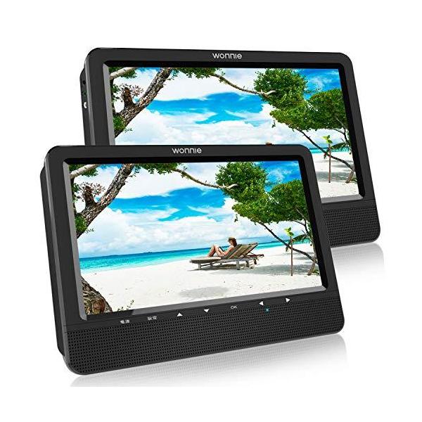 WONNIE【2台セット】ヘッドレストモニター DVDプレーヤー 10.5インチ