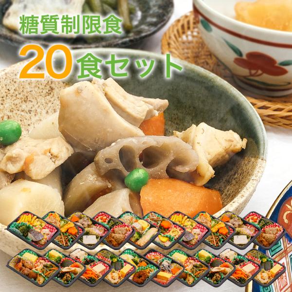 糖質制限食 おかず20食 糖尿病食 食品 冷凍弁当 宅配 減塩 低糖質 糖質制限 カロリー 冷凍食品 惣菜 おかず 炭水化物 お試し 安い ギフト ダイエット 運動会