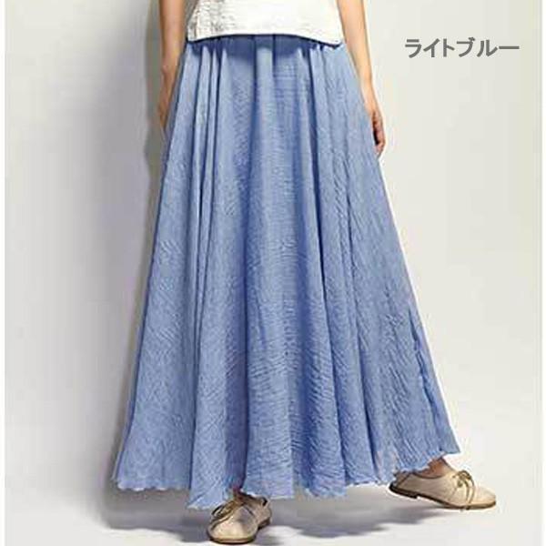 リネンスカート リネン風 フレアスカート ロング マキシ丈 ウエストゴム レディース 春 夏 体型カバー 即日発送 得トクセール 送料無料 A166 Ns Select 通販 Yahoo ショッピング