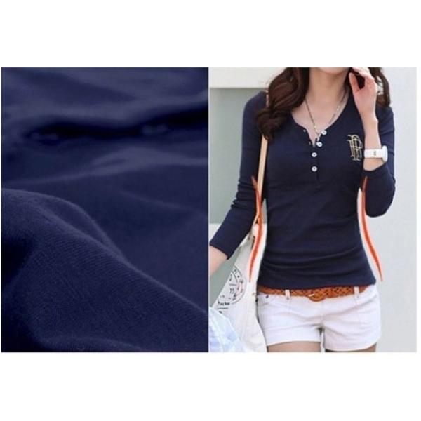 Tシャツ 長袖 ロンT カットソー レディース 刺繍 ワンポイント