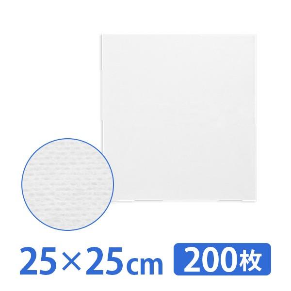 【仕様】■容量：200枚セット■サイズ：25×25cm(4折)■素材：不織布(レーヨン70％、ポリエステル30％)フェイス ガーゼ 不織布 レーヨン70％ ポリエステル30％ 25×25cm 4折 200枚入 化粧用 コットン エステ用品 中国