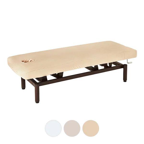 46213：ホワイト46214：ライトグレー46215：ナチュラルグレージュ【仕様】■対応ベッド天板サイズ：幅65-75cm、長さ180-190cm(ベストは70×185cm)、高さ15cm ■対応ベッド：弊社の折りたたみベッド、ネジ固定脚...