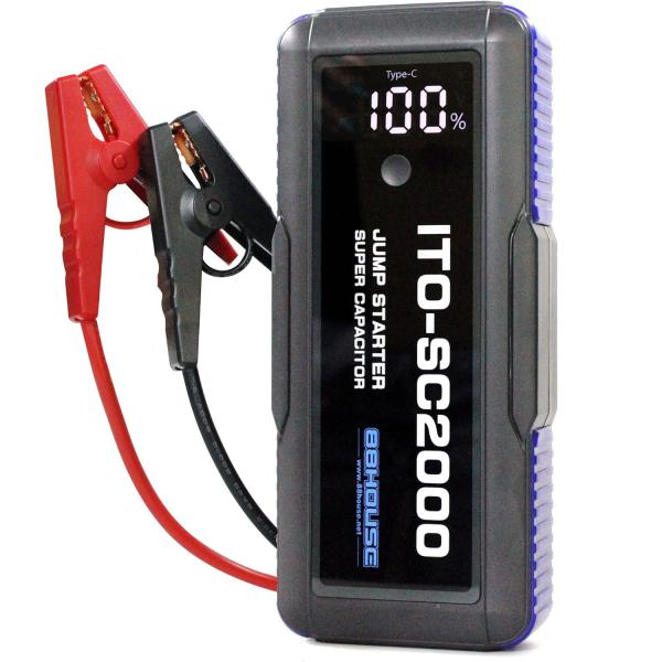 88ハウス ☆新モデル 軽量 コンパクト ジャンプスターター 12V車