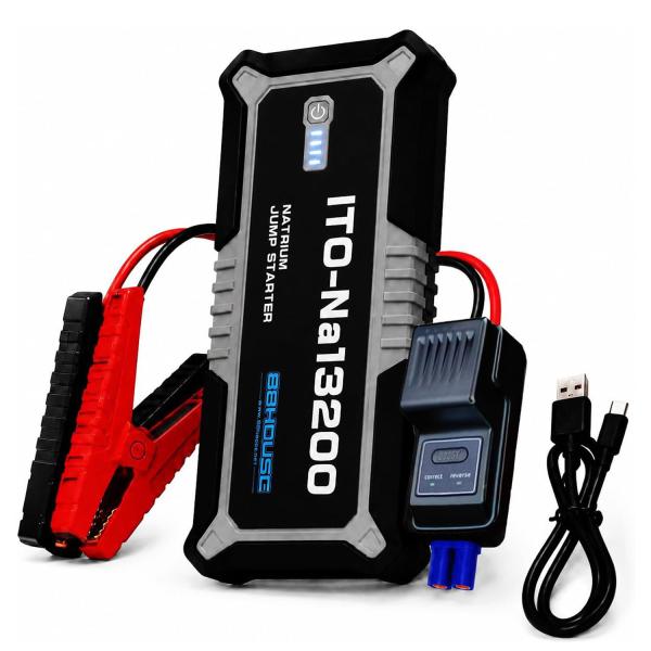 新モデル 13200ｍAh 2000A ジャンプスターター ITO Na13200 ナトリウム 小型 軽量 長寿命 12V ガソリン車 ディーゼル車 Na L1