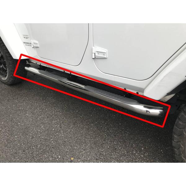 Jeep JKラングラー サイドステップ JEEP JK ラングラー スチール パイプ サイドステップ 4ドア用