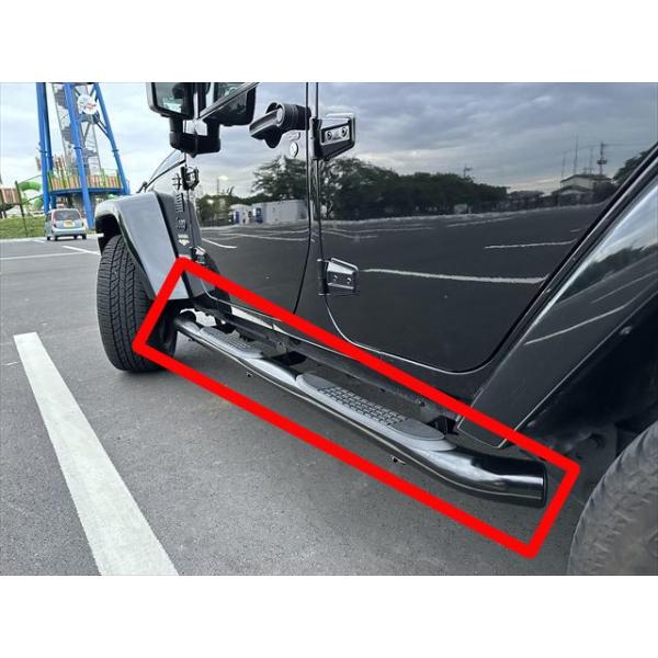 Jeep JKラングラー サイドステップ JEEP JK ラングラー スチール パイプ サイドステップ 4ドア用