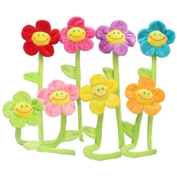 爆買韓国で人気のスマイルフラワーお誕生日のプレゼントにプラスして…発表会のプチギフトや卒業ギフトなどにもおすすめです。茎の部分にはワイヤーが入っているのでお好きな形に巻き付けたり、インテリアとして使用していただけます。