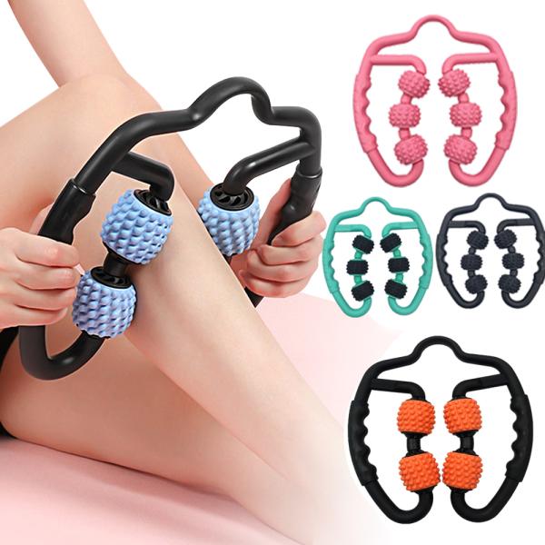 爆買こちらの商品はブラックになります。マッサージローラー 脚 マッサージ ローラー むくみ 解消 太もも 足 首 腕 筋膜 リリース マッサージ器 ふくらはぎ立ち仕事・座り仕事で疲れを感じた時の救世主！■360度回転するローラー仕様！360...