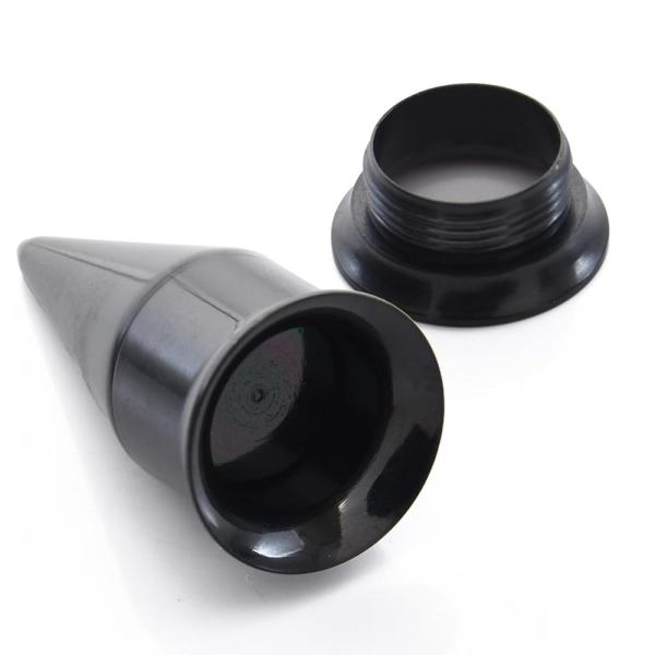 ボディピアス 2way 拡張器 ダブルフレア トンネルピアス [00G 0G 2G 4G 6G 8G 12G シルバー ブラック] イヤーロブ 耳たぶ ステンレス ピアス [SCIOLTO(ショルト]