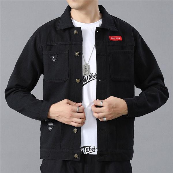 デニムジャケット メンズ ジージャン Gジャン 黒デニムジャケット 黒ジャケット かっこいい ジャケット Jacket トップス お兄系 おしゃれ 人気 春秋 送料無料 Whdnmjk Ntwatch 通販 Yahoo ショッピング