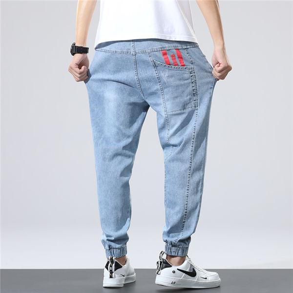 ジョガーパンツ メンズ デニムパンツ 体型カバー 太め ゆったり リブパンツ ウエストリボン 伸縮 春夏 送料無料 Whhlkui0042 Ntwatch 通販 Yahoo ショッピング