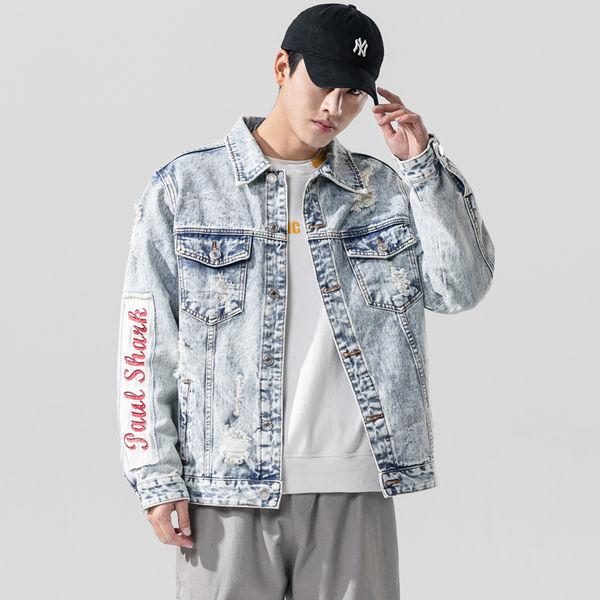 デニムジャケット メンズ ジャケット デニム 白 刺繍 ダメージ加工デニム ジージャン Gジャン 春秋 お兄系 送料無料 Whmzdenimu0024 Ntwatch 通販 Yahoo ショッピング