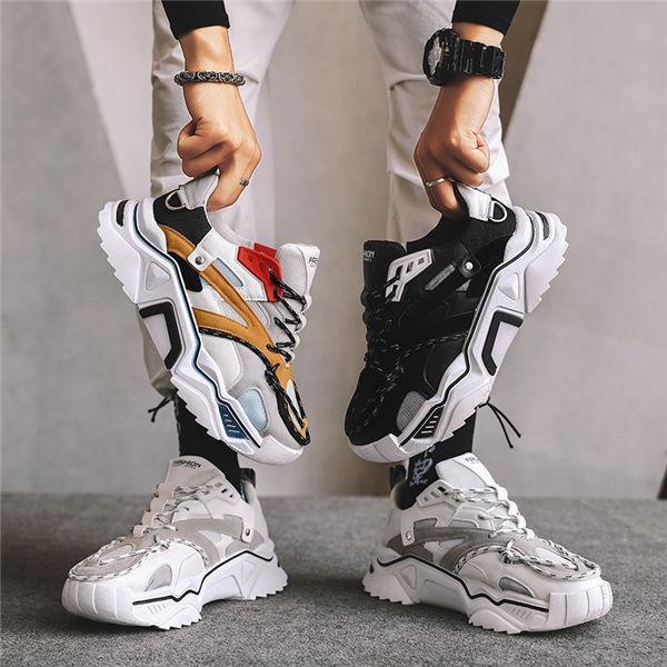 スニーカー メンズ 厚底 スニーカー アウトドアシューズ 歩きやすい 疲れない 履物 シューズ 靴 ランニングシューズ 春夏 送料無料 Whmzsnge Ntwatch 通販 Yahoo ショッピング