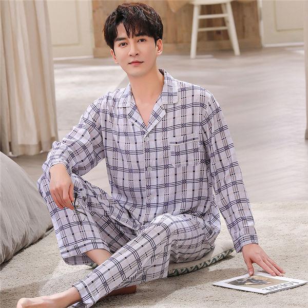 パジャマ メンズ 長袖 春夏秋 ルームウェア パジャマ 上下セット チェック柄付き ロングズボン 寝巻き 寝間着 部屋着 おしゃれ 送料無料 Whpjmnn Ntwatch 通販 Yahoo ショッピング