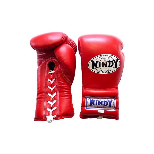 WINDY 赤 ボクシンググローブ　16オンス WINDY ウィンディ 試合用グローブ／ペア BGL 16oz 赤 : NTS