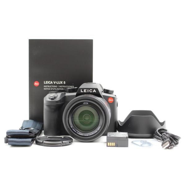 LEICA - ■シャッター数219枚！新品同様■ LEICA V-LUX5 デジタルカメラ ライカ シャッター数219枚 LEICA V-LUX5 ブラック デジタル