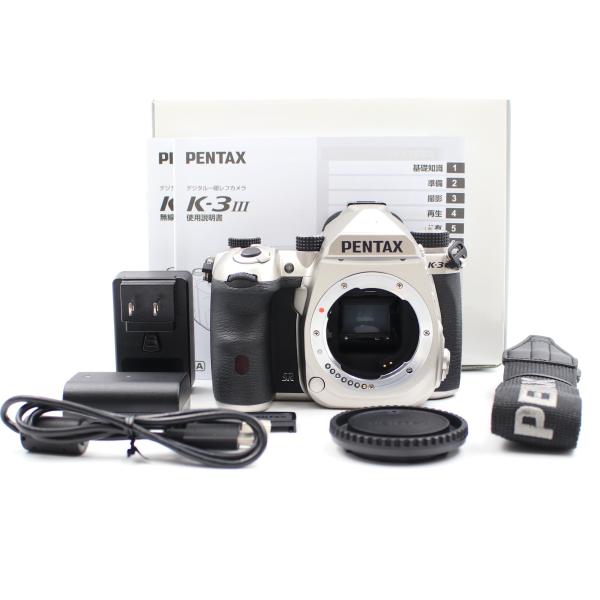 シャッター数24281枚 PENTAX K-3 Mark III ボディ シルバー APS-Cデジタル一眼レフカメラ ペンタックス