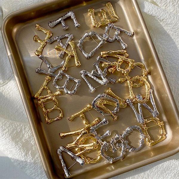 ピンズ ピン バッジ ブローチ ( 金 ゴールド ) 英語