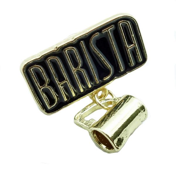 Coffee Meister ピンバッジ ピンズ ピン バッジ ブローチ バッヂ ( BARISTA バリスタ 金