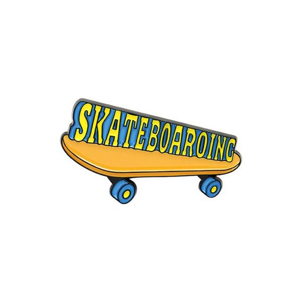 ピンズ ピン バッジ ブローチ バッヂ ( Skateboaroing )スケーター 