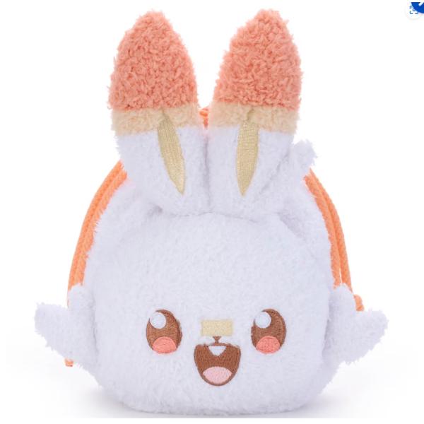 ポケモン　ポケピース　ぬいぐるみ巾着ヒバニー　4904790576096