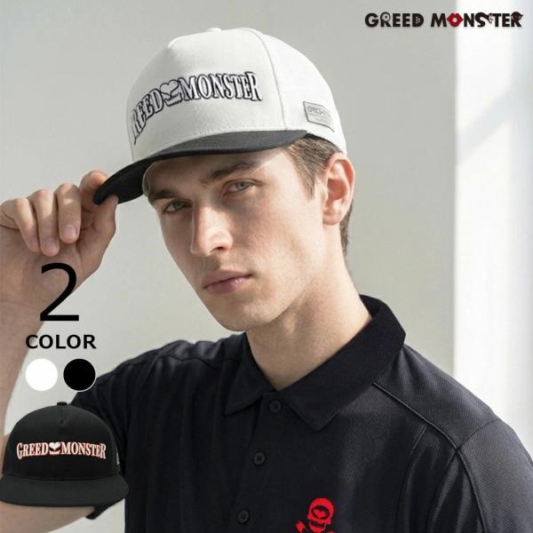 GREED MONSTER ゴルフキャップ グリモン 人気 ブランド 帽子 フラットキャップ メンズ ゴルフ用品 ゴルフグッズ ロゴ 父の日 プレゼント 機能性 通販 ゴルフ