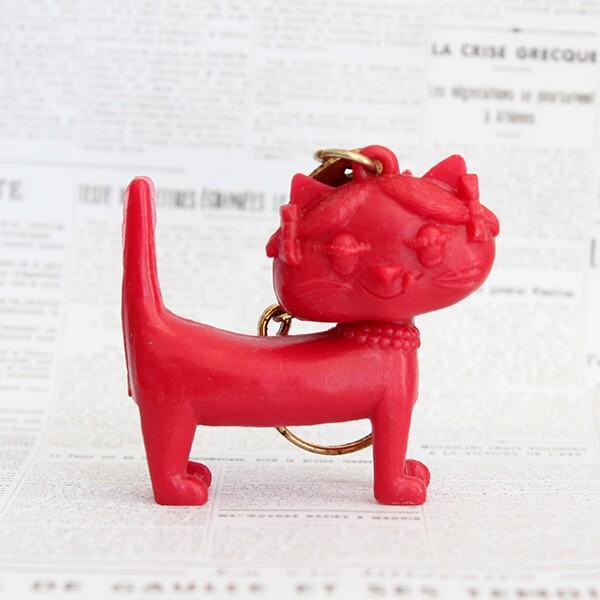 フレンチキーホルダー「Unimel ユニメル」猫 \"5個セット!!\" フレンチキーホルダー「Unimel ユニメル」猫 