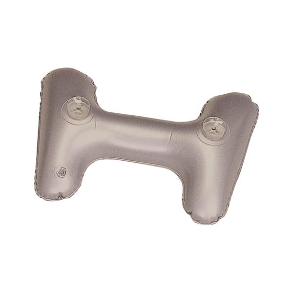 エアーマット用のエアー枕！濡れても平気！浴槽で使えます。頭部を左右からささえるH型のエアーピロー。吸盤付きでバスタブに固定もできるエアークッション。強化塩化ビニール（PVC）使用。日本製のエアー枕です。頭・腰に、アイデア次第で使い方いろいろ...