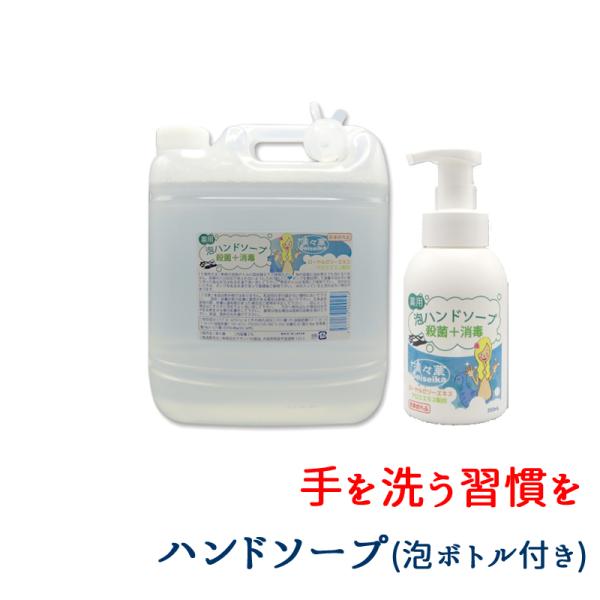 医薬部外品 殺菌 消毒 ハンドソープ清々華 5l 泡立てボトル1本付 Covid 19やインフルエンザなどの感染対策に 手指消毒 業務用 もこもこ泡 手洗い 薬用 Hnd101 ヌルジャパン Yahoo ショップ 通販 Yahoo ショッピング