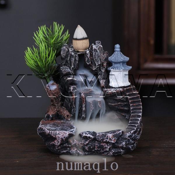 逆流香 香炉 お香 アロマ 癒し 下向き 流れる 滝 アロマ香 Amazon.co