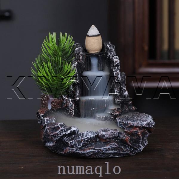 小さな滝倒流香香炉お香アロマお香立てkingyama癒し風水和風風流瞑