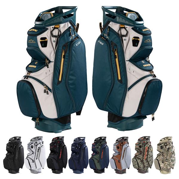 【サンマウンテン】2024年人気14分割C130キャディバッグ 白 フード付き SUN MOUNTAIN（サンマウンテン） 2026 C-Series C-130 カートバッグ 14