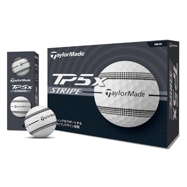他サイト： テーラーメイド　 2024 TP5x ストライプ ボール 1ダース（12球入り） 日本仕様 [Taylormade　ゴルフ　M18003]の商品画像