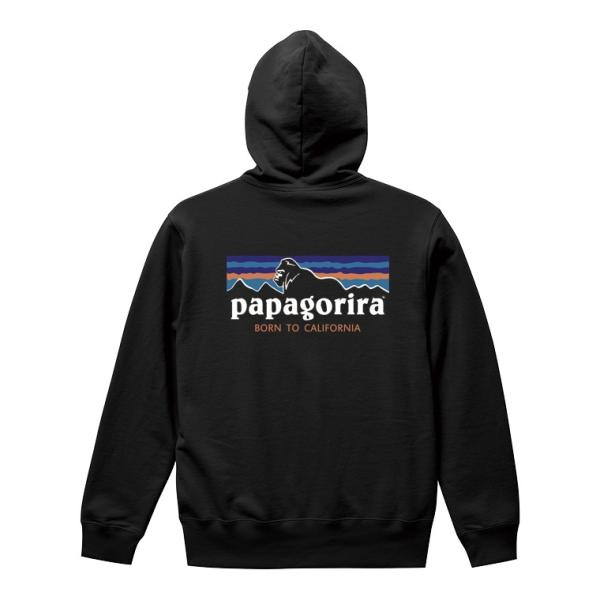 パーカー メンズ レディース ユニセックス プルオーバー ストリート大人気ブランド パーカー Papagorira 背中 アウトドア キャンプ ゴリラ ハイキング 山登り おもしろ デザイン ユニセックス 男女共用 代購幫