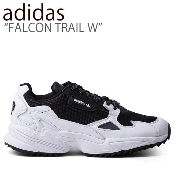 adidas falcon w black white