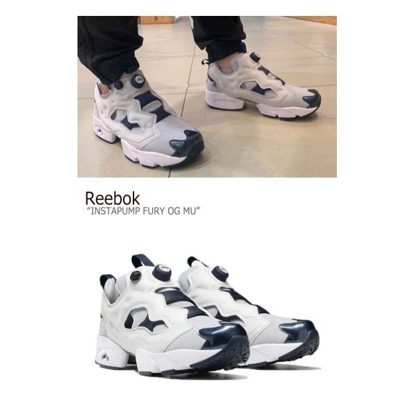 期間限定特価品 リーボック ポンプフューリー スニーカー Reebok Instapump Fury Og Mu シューズ Fv0419 グレー ホワイト インスタポンプ ネイビー フューリー