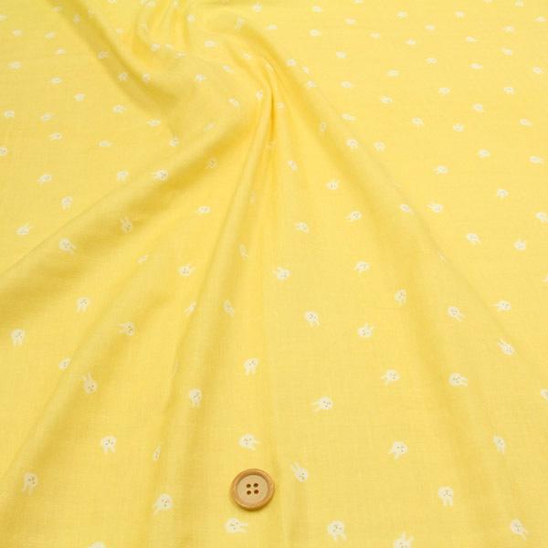 うさぴょん ダブルガーゼ生地 Wガーゼ シャツ 生地 赤ちゃん パジャマ おくるみ スタイ ウサギ マスク 50cm単位 009 10 Kts6702 生地通販 布1000ネット ヤフー店 通販 Yahoo ショッピング