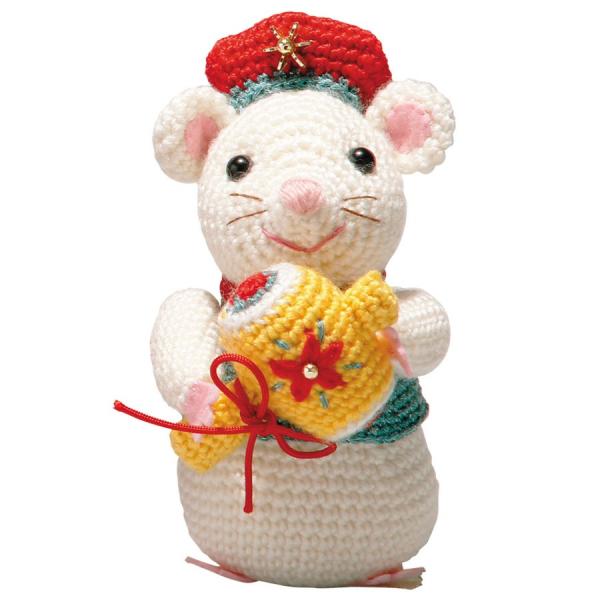 野ねずみさん♫編みぐるみ＋天使の羽飾り