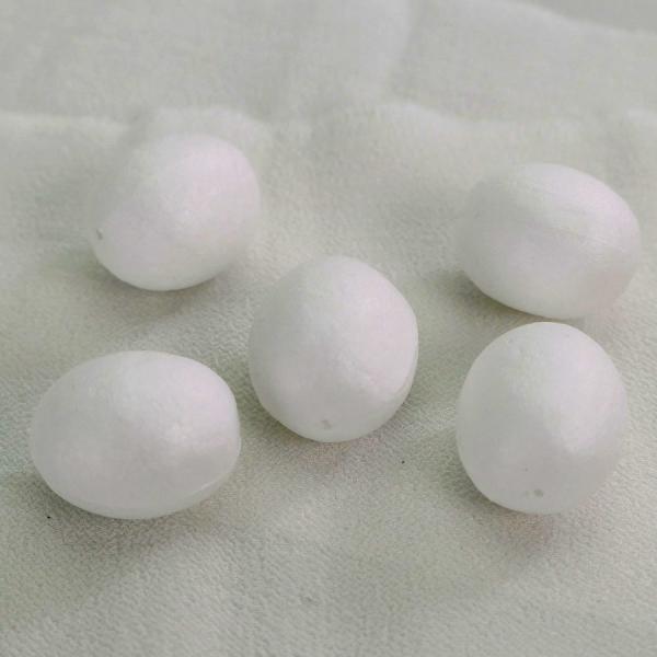 発泡スチロールボール＜卵型＞4×3cm・5個入